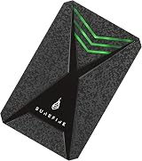 Surefire 2TB Gaming External HDD USB-C RGB LED Windows MacOSX PC Xbox view 3