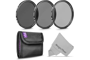 52MM Altura Photo Neutral Density Professional Photography Filter Set (ND2 ND4 ND8) + Premium MagicFiber Microfiber Cleaning Cloth