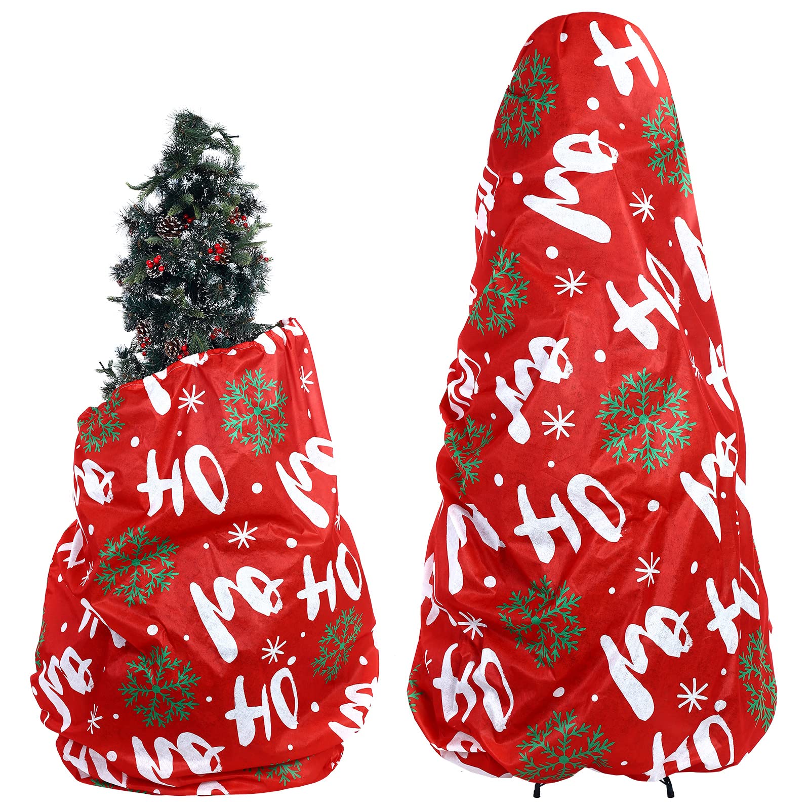 2 Pieces Large Christmas Tree Storage Bag with Drawstring for 7.5 Ft Christmas Tree Covers for Storage Upright Dust Proof Storage Containers