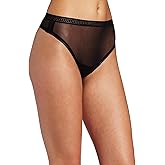 OnGossamer Women's Mesh Hi Cut Thong
