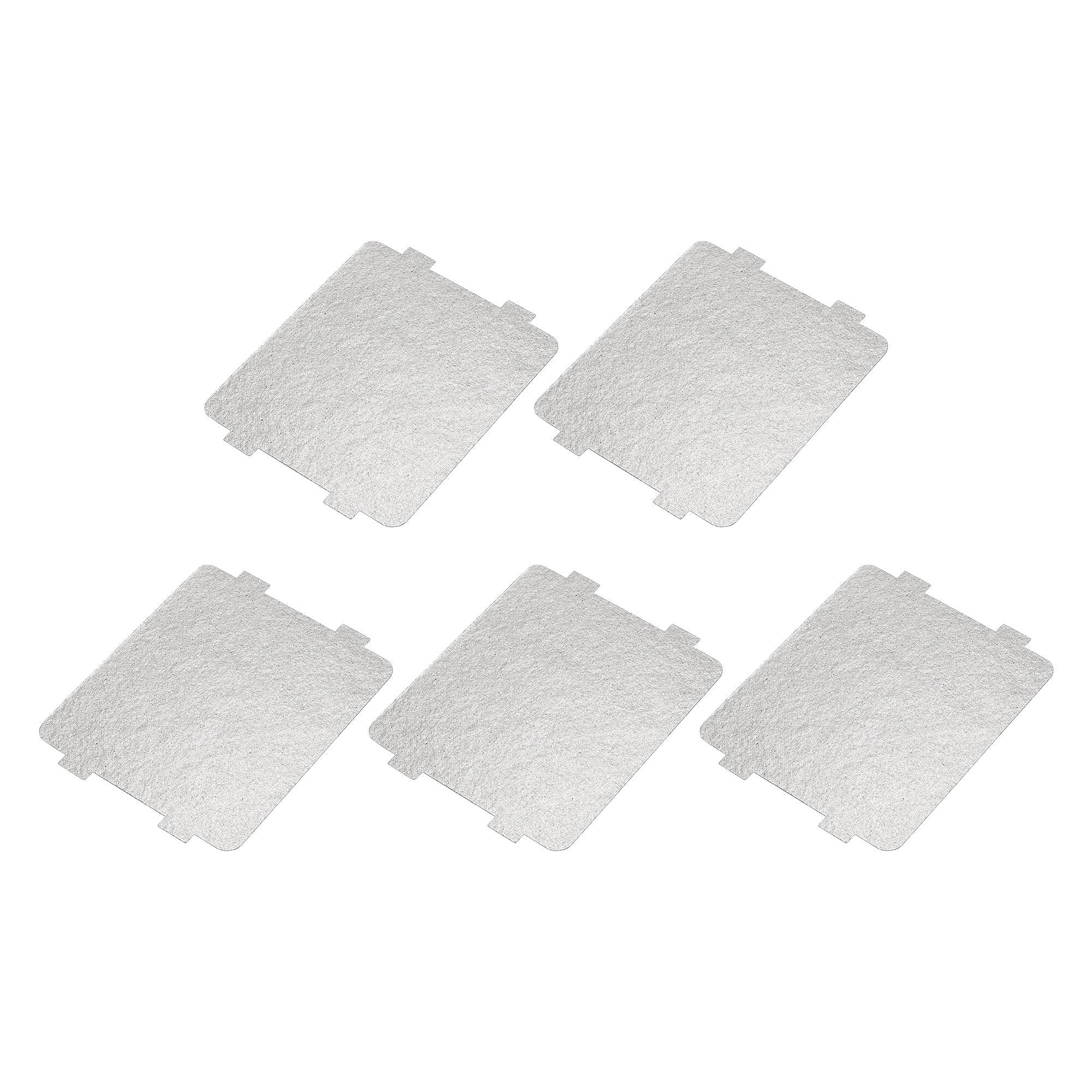 sourcing map Microwave Oven Waveguide Cover Mica Plate Sheet Insulation Board Repairing Kit 4.6 x 3.9 Inch 5pcs