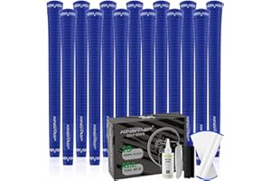 KINGRASP Golf Grips, Standard/Mid Size 5 Colors for Choice, Rubber Golf Club Grips Golf Grips Kit