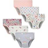 Sladatona Girls Potty Trainer Underwear Toddler Girls Briefs | Comfort-fit Toddler Soft Briefs Various Prints