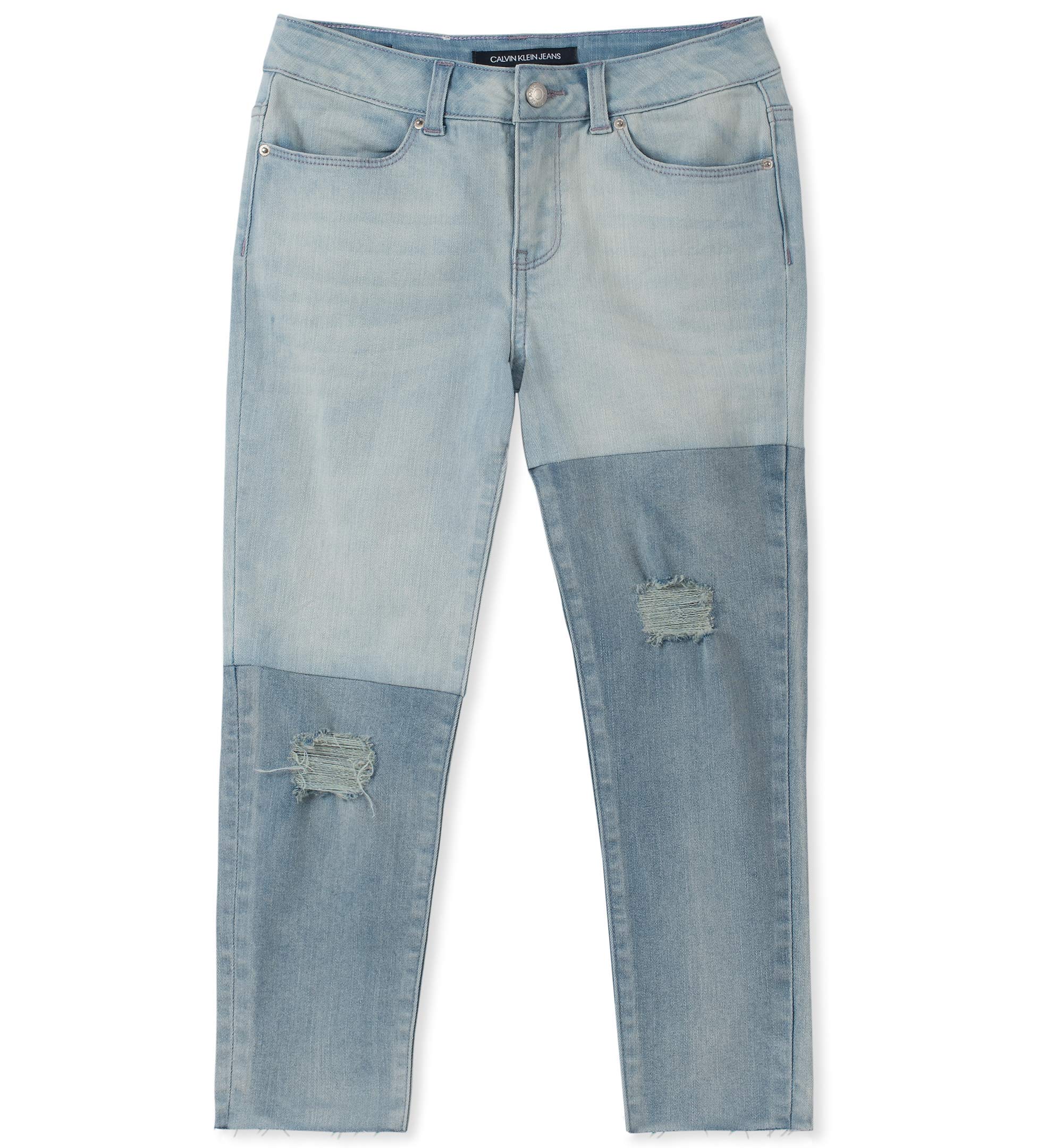 calvin klein denim capris