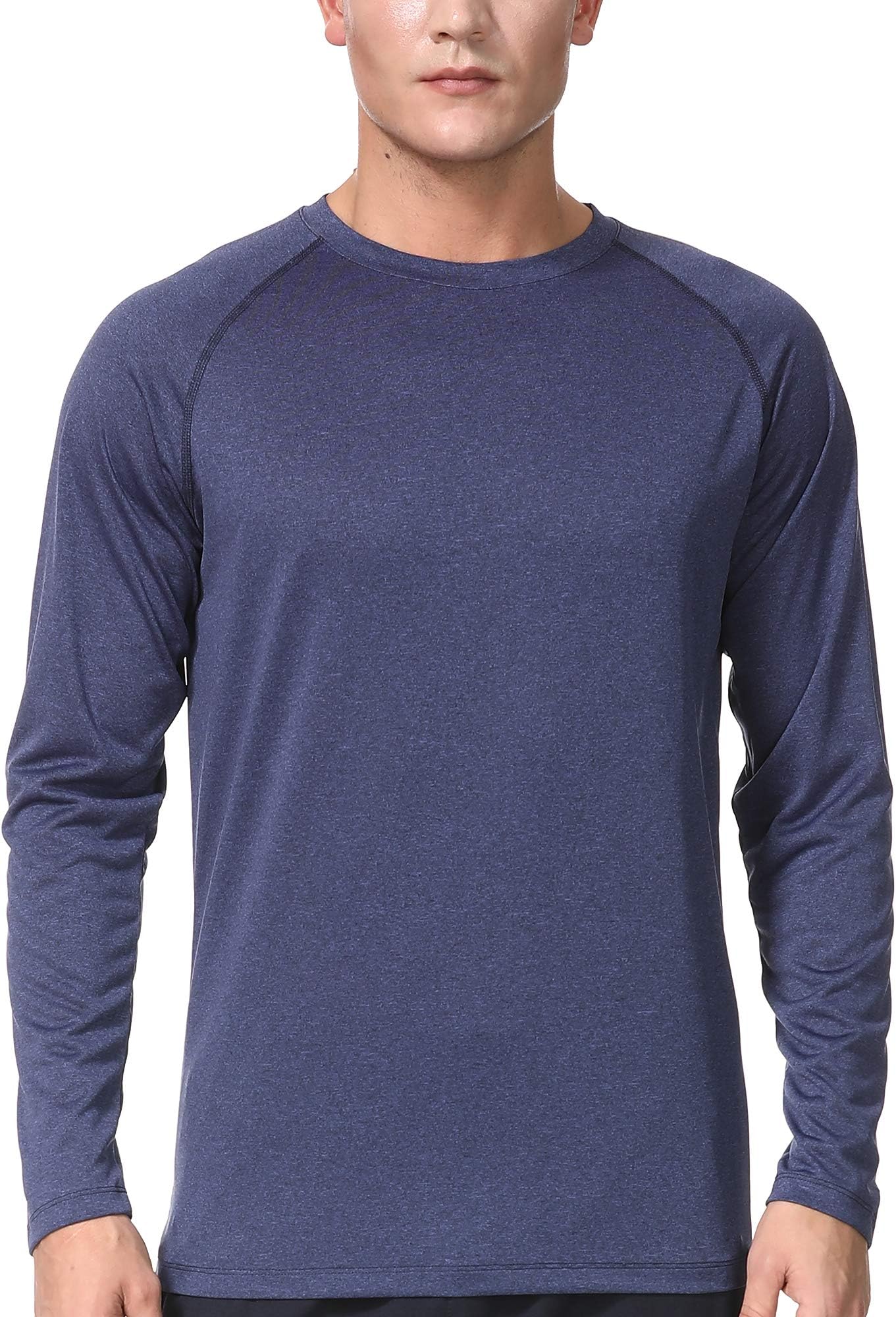 COSSNISS Men's Dry Fit Athletic Shirts Long Sleeve Running Workout Performance T-Shirt for Men