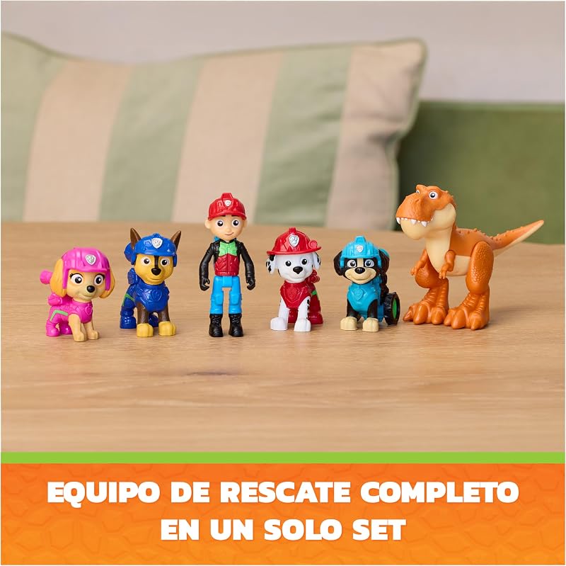 : The Dino Movie, Set de Aventuras con Dinosaurios, colecciona 6 Figuras de acción, como Ryder, Rex y el T. Rex Timmy, Juguetes para niños y niñas preescolares, a Partir de 3 años