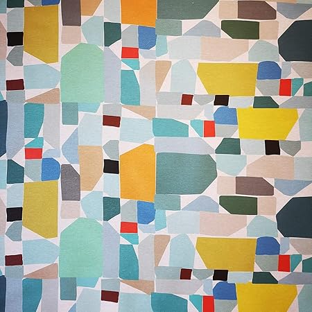 Staab's Beschichtete Baumwolle Bunte Formen abstrakt (Meterware, Qualität Zum Nähen) (50 x 140 cm)