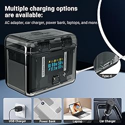 CYNOVA Insta 360 X4 Battery Charger for Insta360 X4