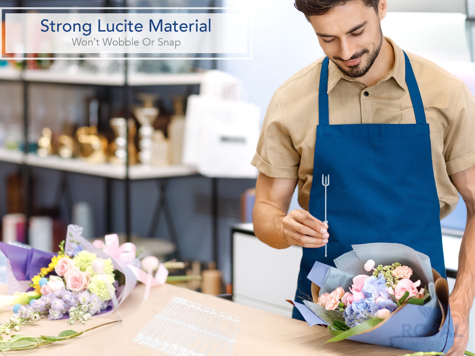 Galleon 9" Cardettes For Flower Arrangements, Plastic Floral