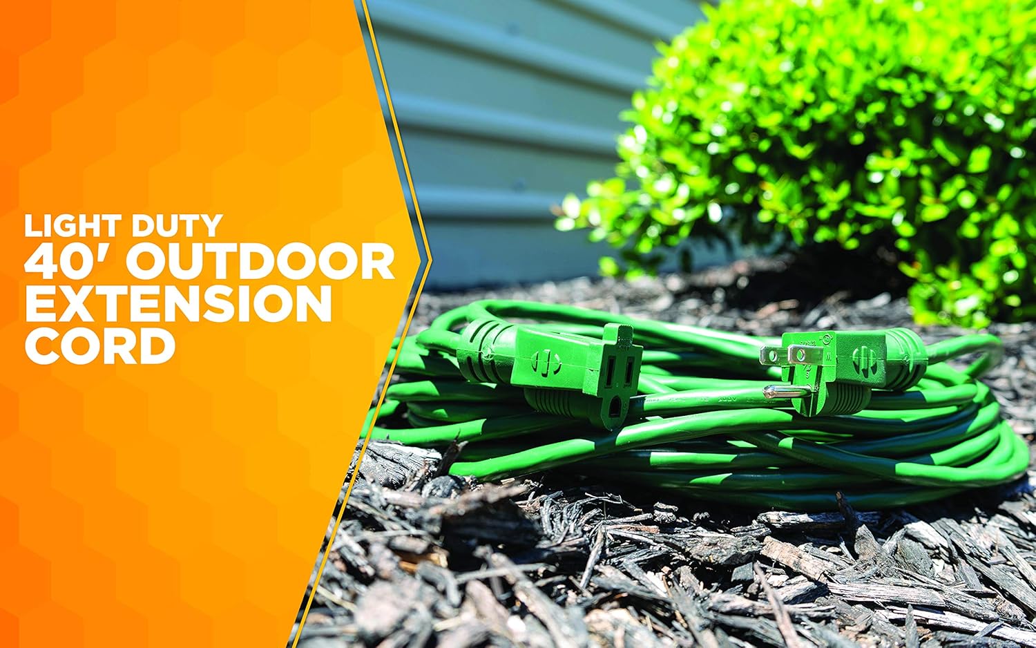 Coleman Cable 02356-05 40-Feet 16/3 Vinyl Landscape Outdoor Extension Cord, Green - - 