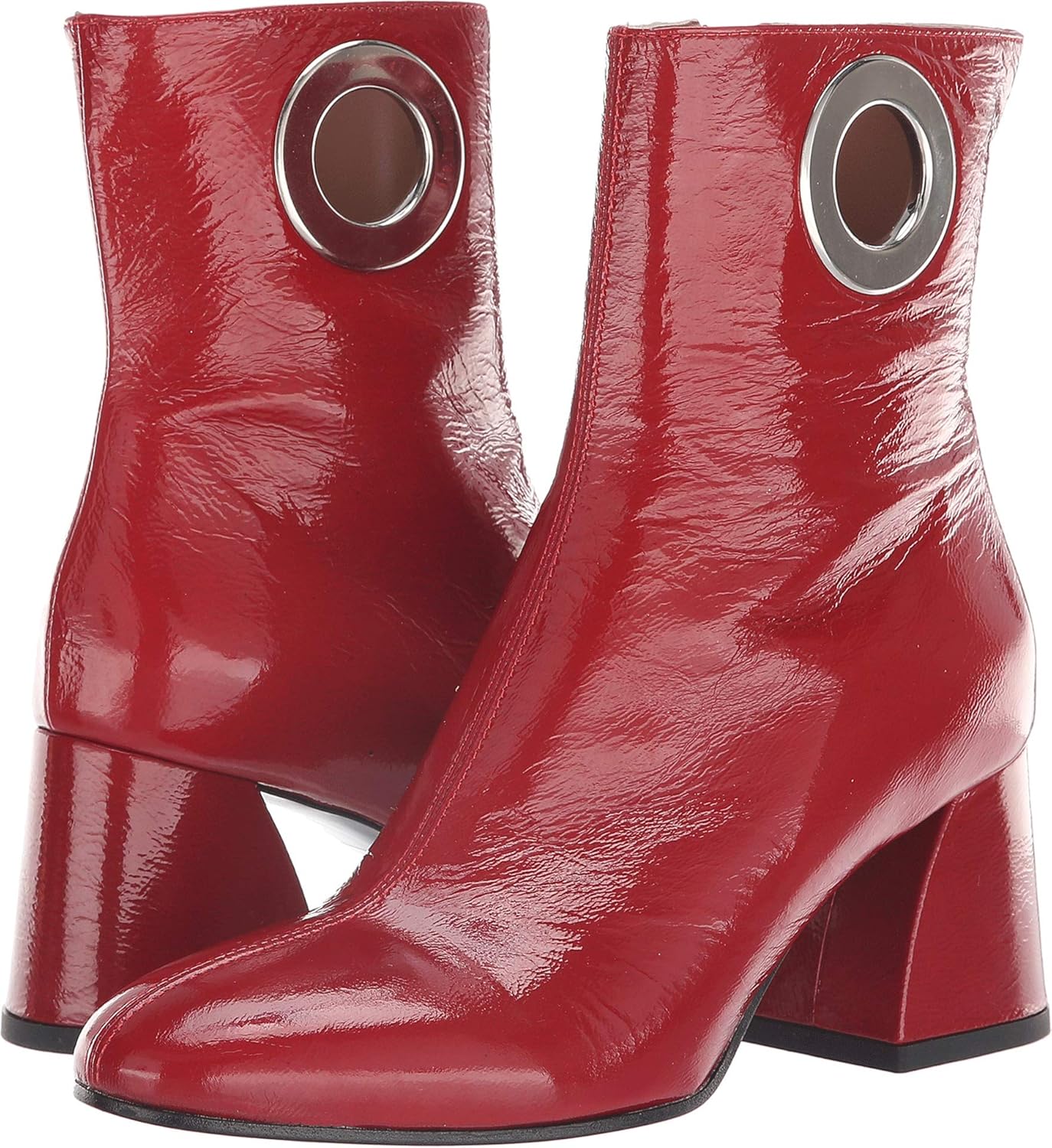 womens red patent leather boots