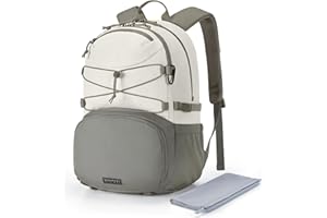 BAGSMART Gym Backpack with Shoes Compartment, Travel Backpack for Men Women, Stylish Workout Sport Backpacks for Yoga Casual Weekender Carry On Backpacks for Flight, College, Outdoor, Beige