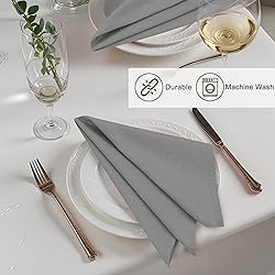 Ruvanti Linen Napkins Set of 6, 18x18 Cloth