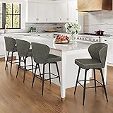 LUE BONA 26 Inch Swivel Bar Stools Set of