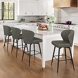 LUE BONA 26 Inch Swivel Bar Stools Set of