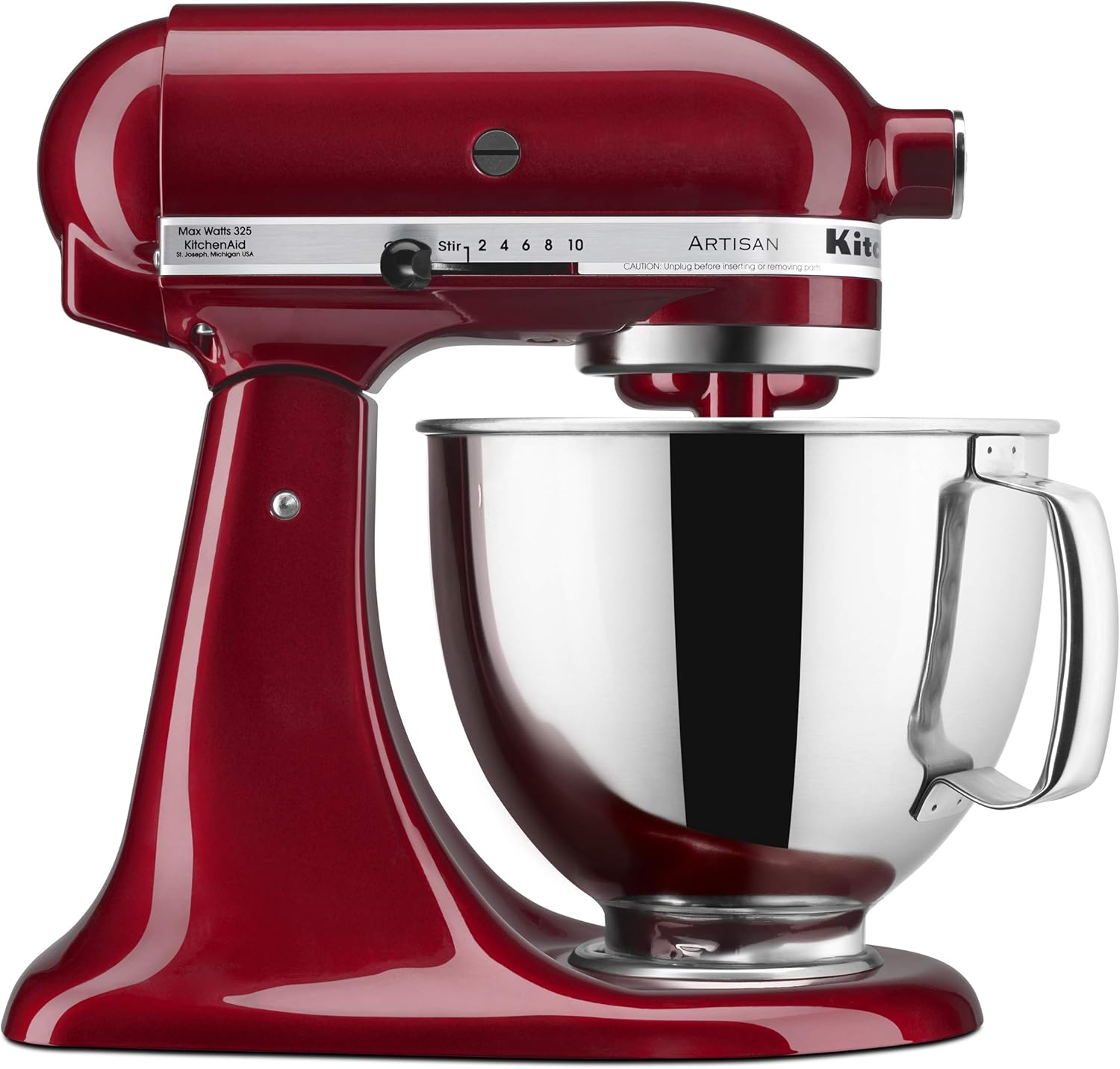 KitchenAid KSM150PSGD Artisan Stand Mixer, 5 quart, Grenadine