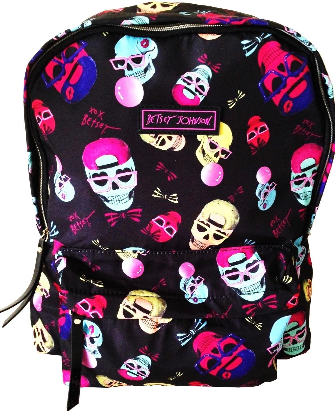 betsey johnson skull backpack