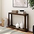 Plank+Beam Forma Console Table, 46 Inch, Solid Wood Sofa Table, Entryway Table for Hallway, Narrow Behind The Couch Table, Console Tables for Entryway, Living Room, Foyer, Easy Assembly, Walnut