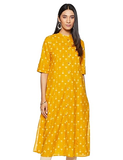 Women's Cotton a-line Kurti