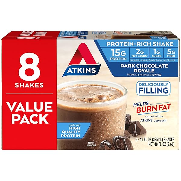 ATKINS CREAMY MILK CHOCOLATE PLUS PROTEIN SHAKE, 30G...