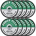 4 1/2 Inch x 1/16 Inch x 5/8 Inch Premium Cut Off Wheels - 10 Pack -, for Cutting All Ferrous Metals and Stainless Steel