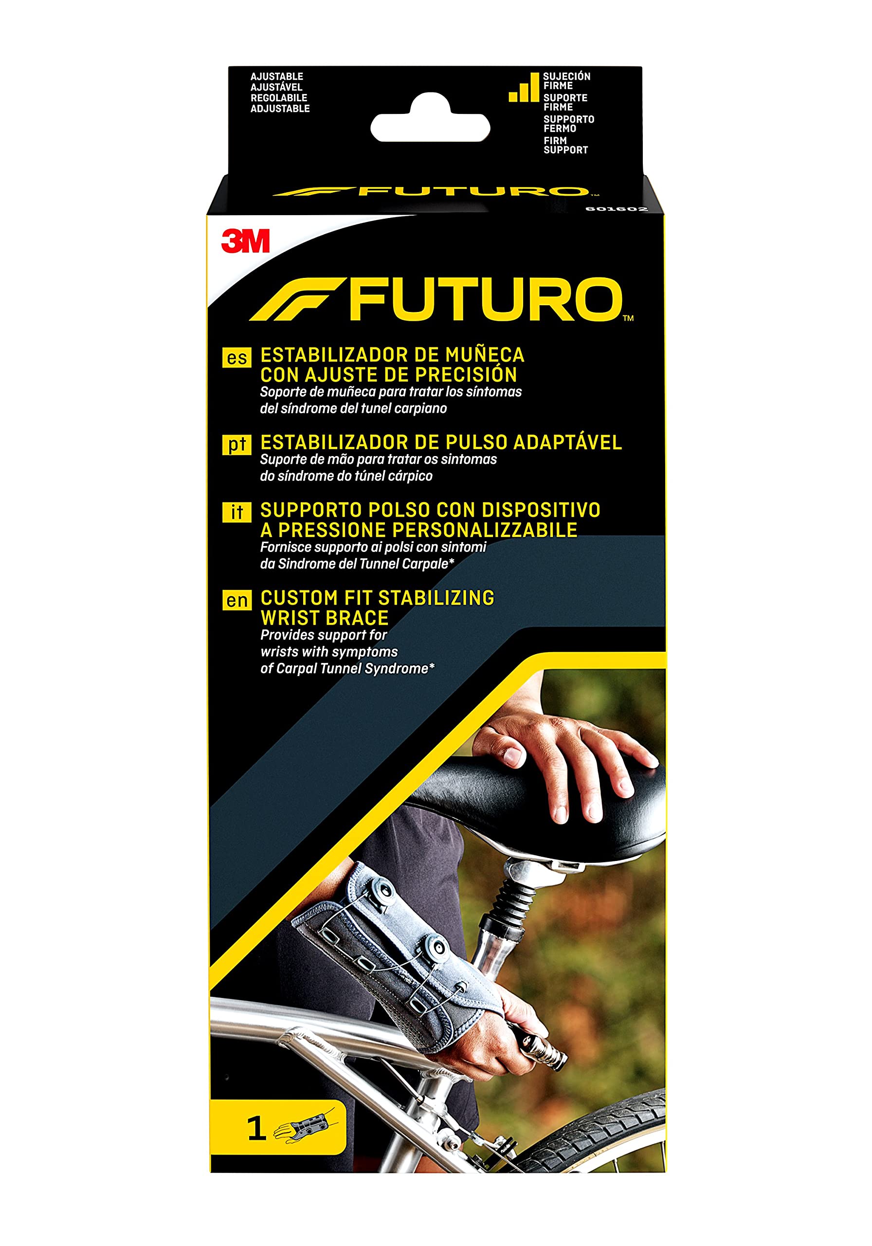 FUTURO Custom Fit Stabilizing Wrist Brace 601602, Right Hand, Adjustable