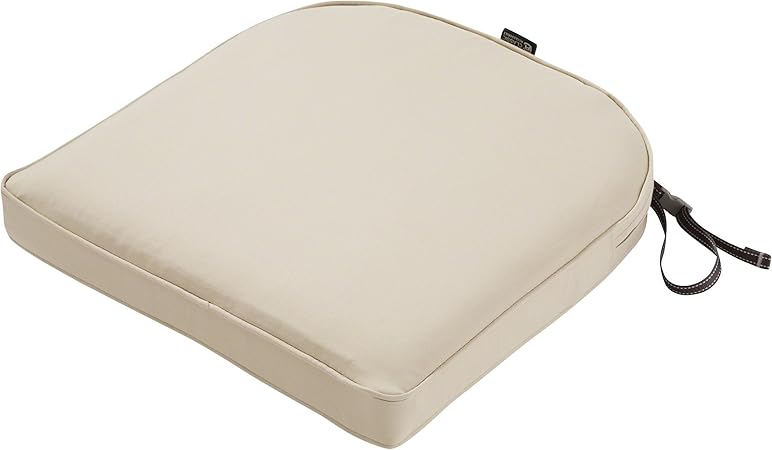 Amazon Com Classic Accessories Montlake Water Resistant 18 X 18 X 2 Inch Contoured Patio Dining Seat Cushion Antique Beige Garden Outdoor