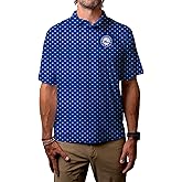 Blue 84 NBA Mens NBA Officially Licensed Short Sleeve Performance Polo All Over Print Agile