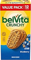belVita Breakfast Bars Biscuits, Blueberry, Value Pack, 12 Packs (4 Biscuits Per Pack)