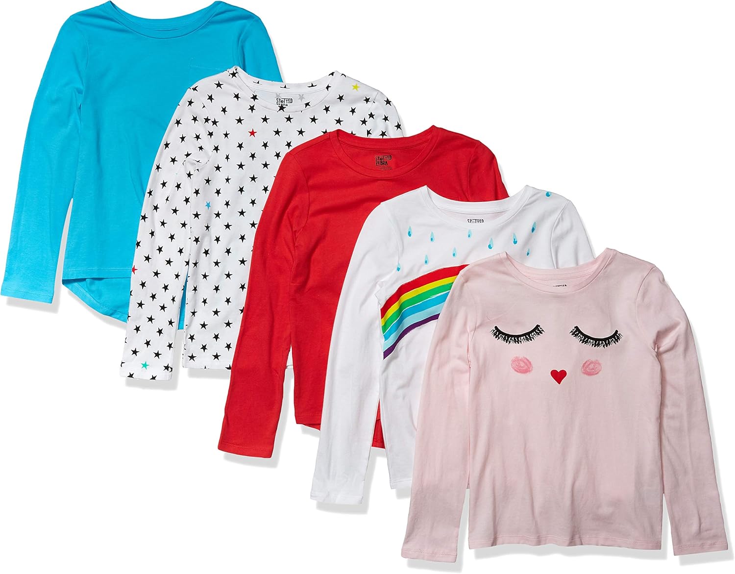  Brand - Spotted Zebra Girls Long-Sleeve T-Shirts: Clothing