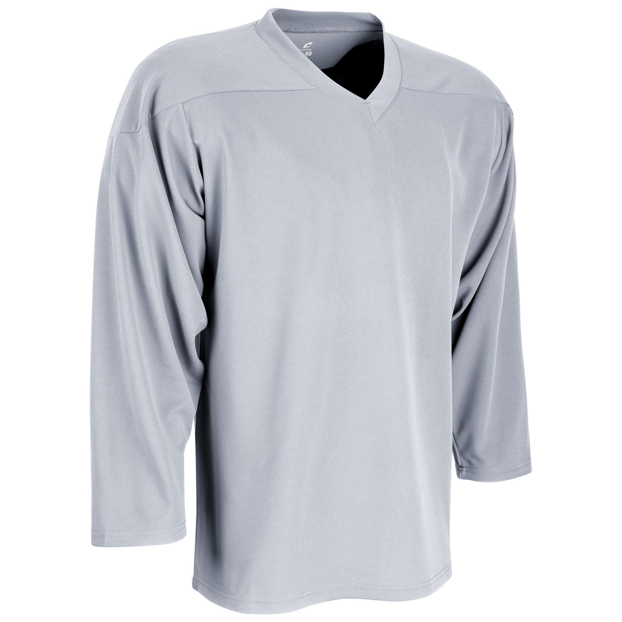 Photo 1 of CHAMPRO Men's Standard Faceoff Adult Hockey Jersey, Silver, Medium