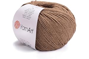 YarnArt Cotton Blend Amigurumi Yarn – 55% Cotton 45% Acrylic, Lightweight Amigurumi Thread for Crochet and Knitting, Soft Turkish Craft Material for Dolls, Toys, Baby Projects Color