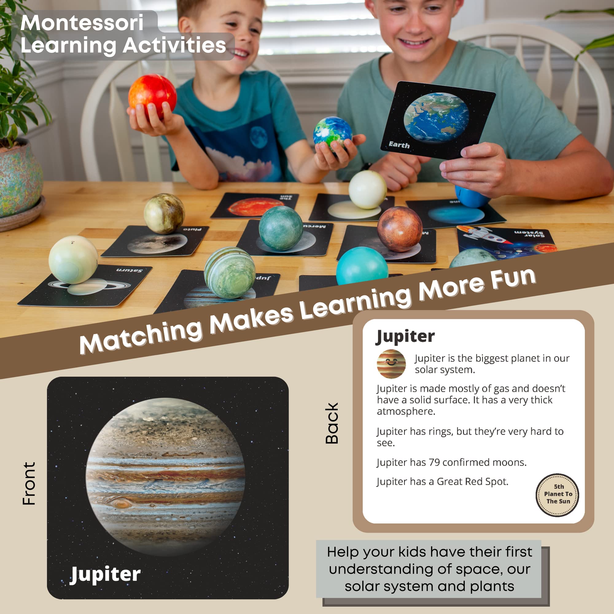 Solar System Kids Toys - Planet Balls & Space Toys for Boys 3-8 - Astronaut Themed Party Favors