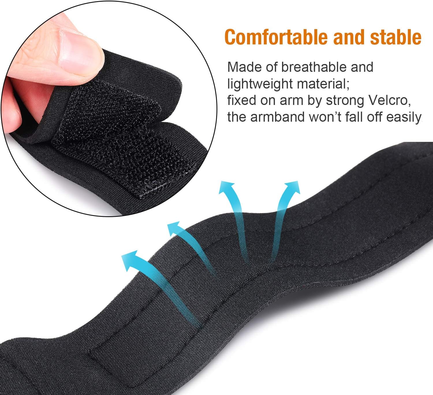 Adjustable Sport Armband for BERENNIS MP3 Player Only， Hands-Free for Running, Black，1 Pack(Compatible with BERENNIS MP3 Player ONLY!)!: Home Audio & Theater