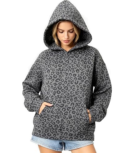 Amazon.com: Yulugeman Cheetah Print Hoodie Y2k Leopard Print
