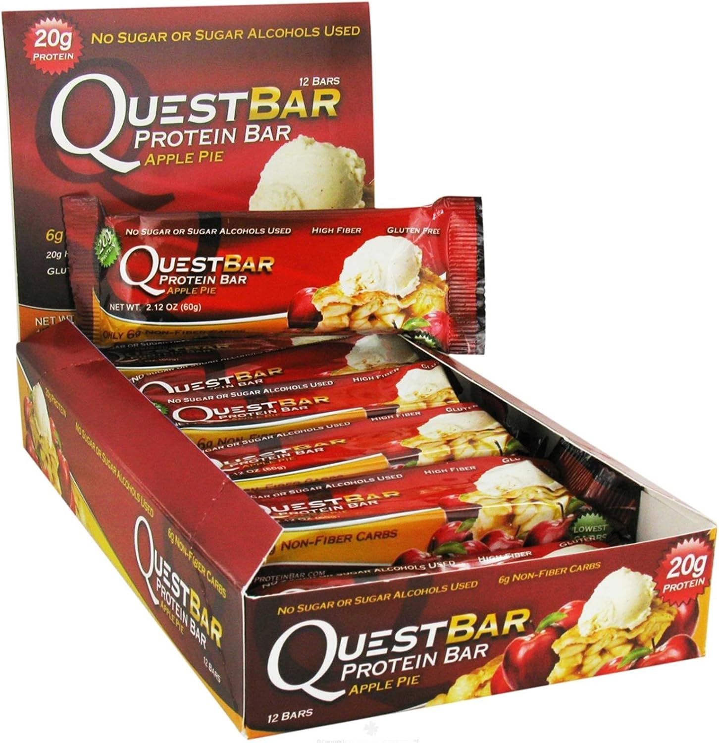 Barras de Proteína Quest Tarta de Manzana 12 Barras Amazon.es