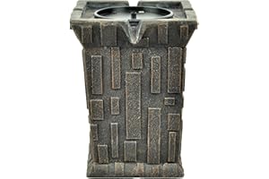 BERNINI FOUNTAINS Bernini Fortezza Cordless Fountain Tower - Elegant Backyard Decor | Use Bird Bath for Outside, Indoor Water Fountains or Outdoor Water Fountain | 3 Water Display Options | Battery Operated