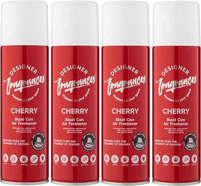 Designer Fragrances Classic Cherry Blast Can Air Fresheners 4 Pack 300ml