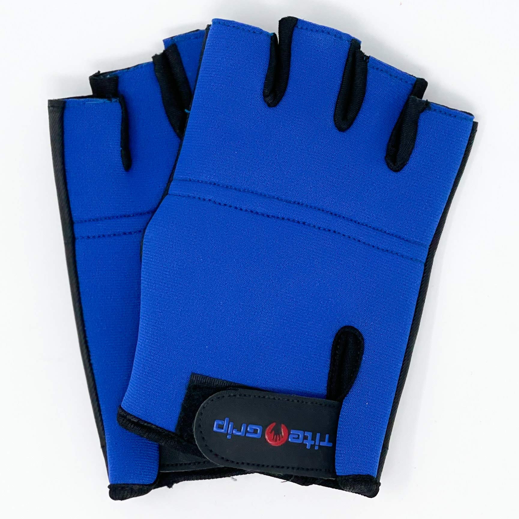 Tite Grip Neoprene Aerial Fitness Gloves for Pole Dance & Weight Training (X-Small/Small, Blue)