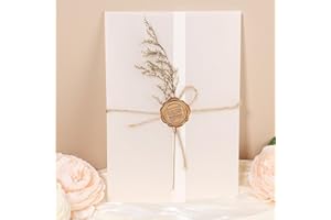 32 Pack Pre-Folded Vellum Jackets for 5x7 Invitations, Ayfjovs Vellum Paper 5x7 Invitations, Transparent Wedding Invitation Paper 5x7 vellum jackets for Wedding Baby Shower Birthday Invitations