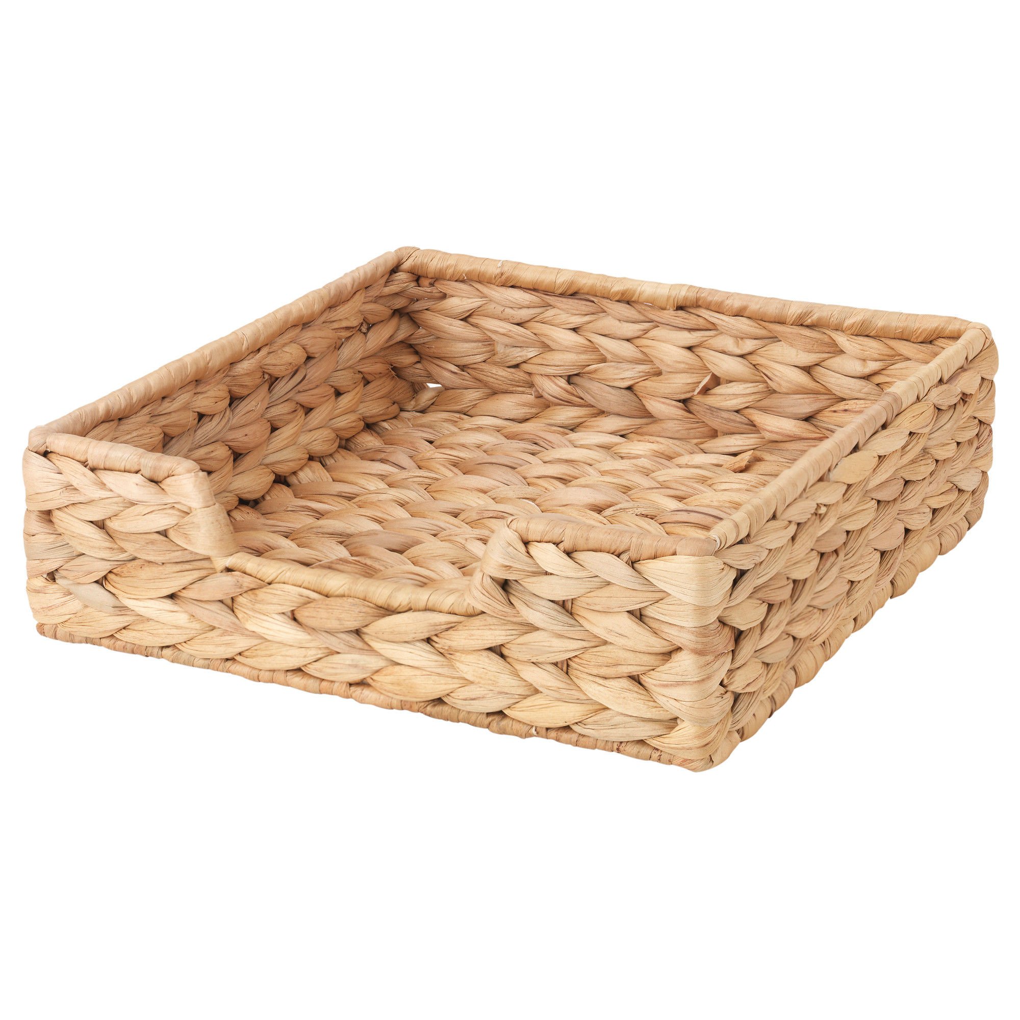 CISSAN Napkin Holder Water Hyacinth Wicker Storage Tray 7x23x23 cm IKEA