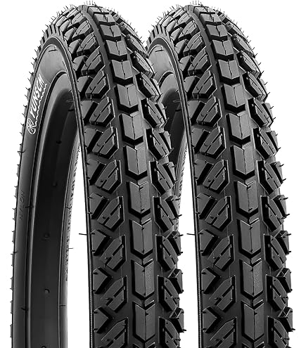 thumbnail interactive-video image 1 of YUNSCM 2-Pack 16" Bike Tires (16x2.125) & 2 Heavy Duty Tubes - Compatible With 16x1.95-2.15 Bikes, Schrader Valve 1 of 13