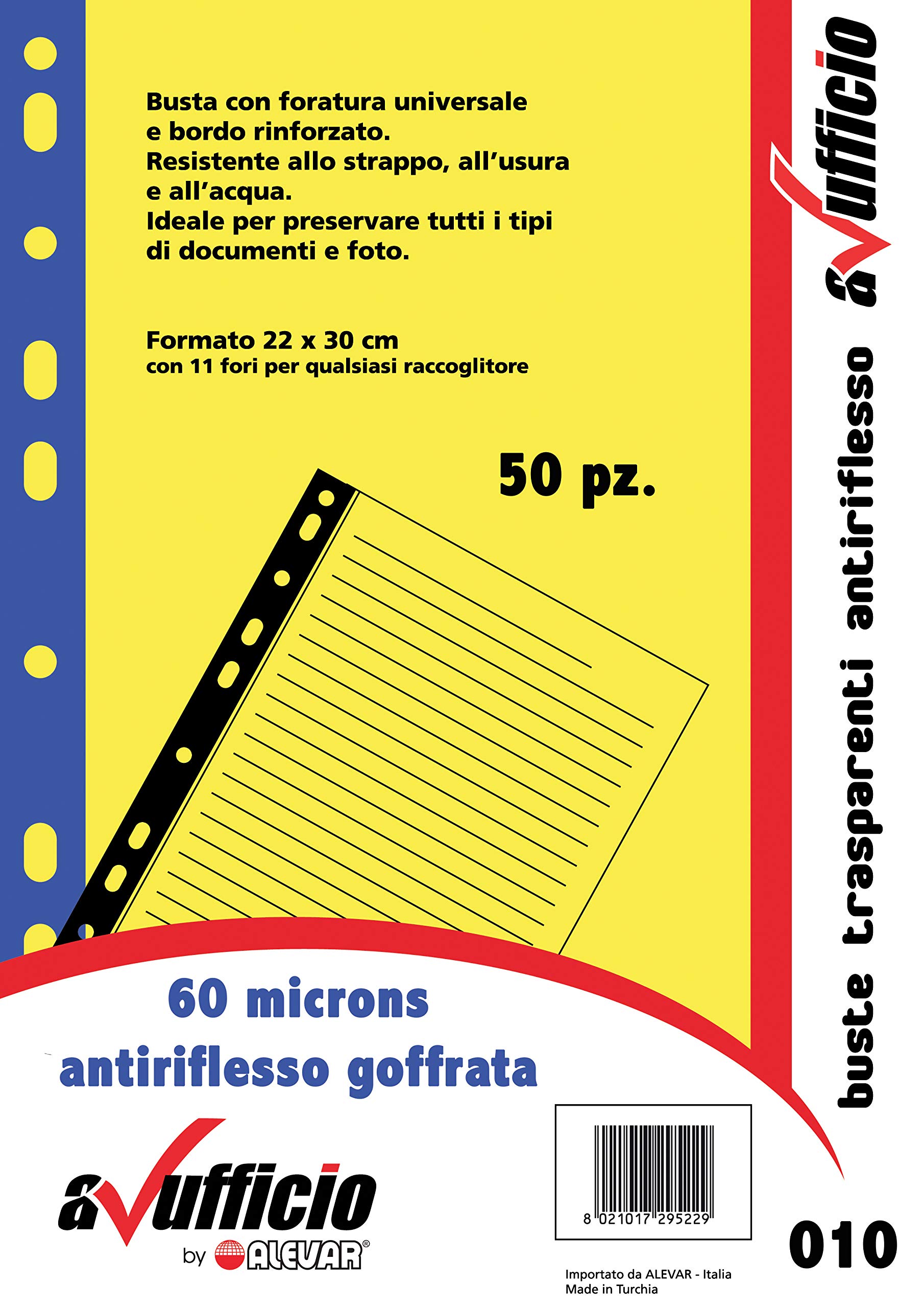 Alevar 2953/BL Transparent Punched Envelopes