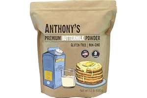 Anthony's Premium Buttermilk Powder, 1.5 lb, Gluten Free, Non GMO, Made in USA, Keto Friendly, Hormone Free
