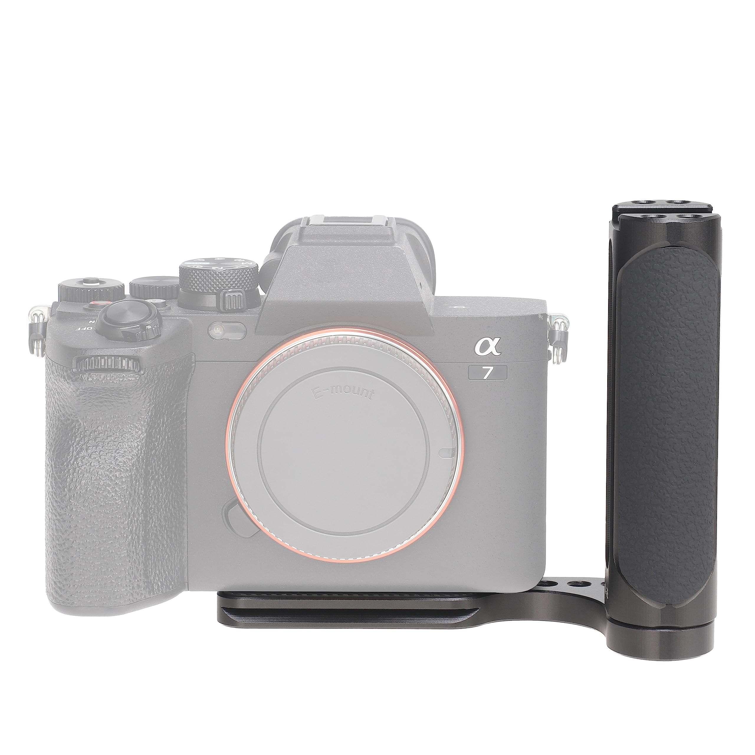 FOTGA L-Shaped Bracket Holder Stabilizer with Side Handle Grip Universal for DSLR Mirrorless Camera, Handgrip with 1/4" & Cold Shoe Mount for Mic LED Light, Quick Release Plate for Arca-Swiss Tripod