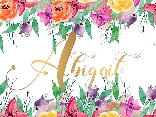 Amazon.com: Abigail Name Wall Decor Sign Gold Monogram Initial Letter A