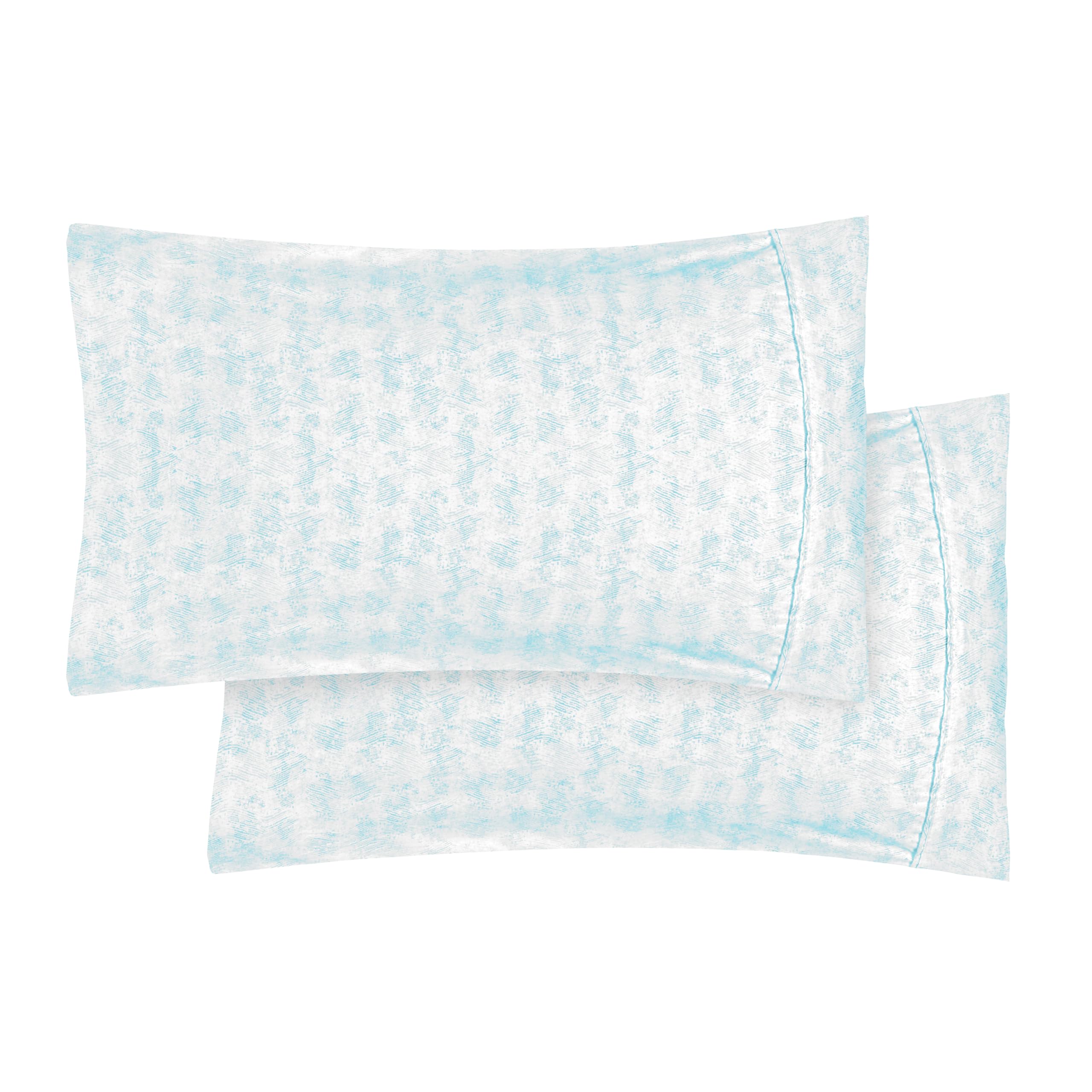 Elegant Comfort Ultra Soft Set of 2 Sea Waves Print