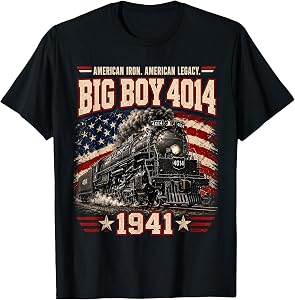 Big Boy 4014 Vintage Steam Locomotive Railroad Train Engine T-Shirt