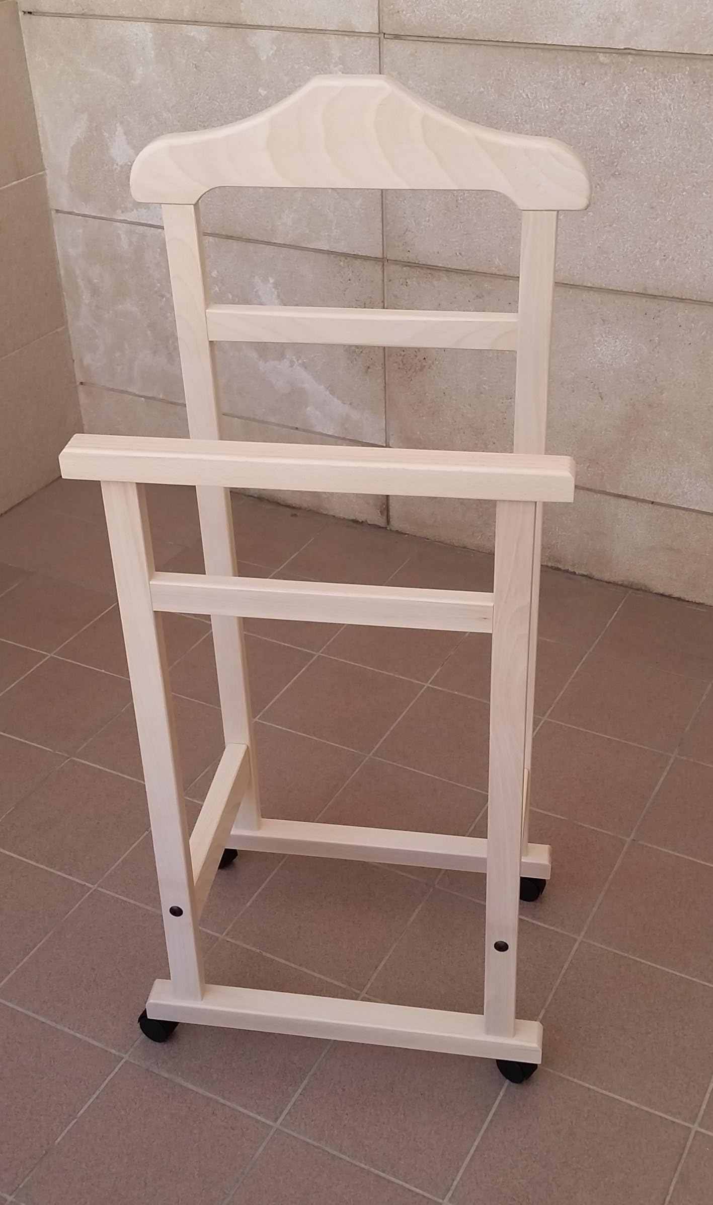 Savino Fiorenzo Natural Wood Dressing Stand with Servo Mute for Bedroom