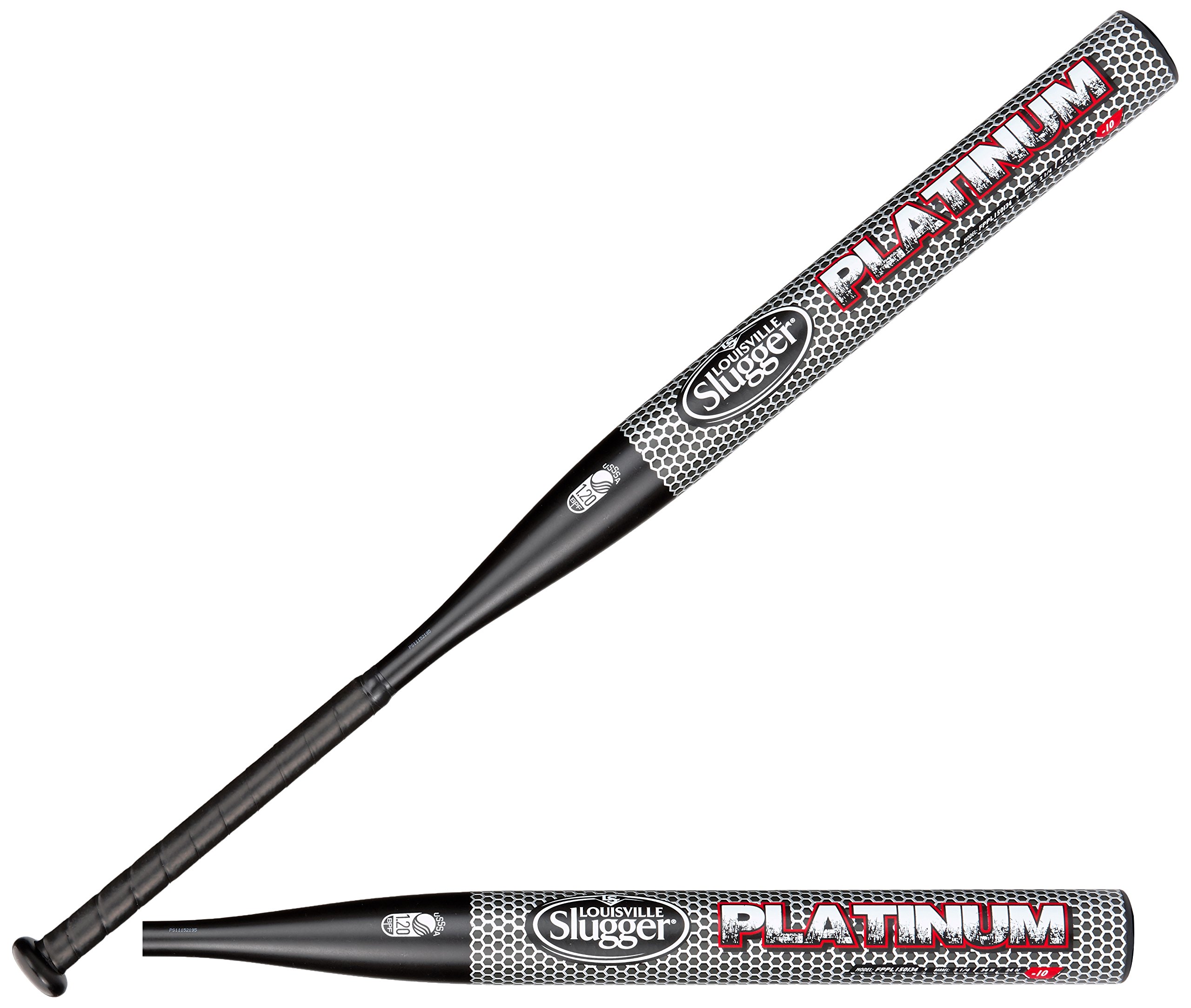 Louisville Slugger Platinum Softball Bat - Black, 24 oz